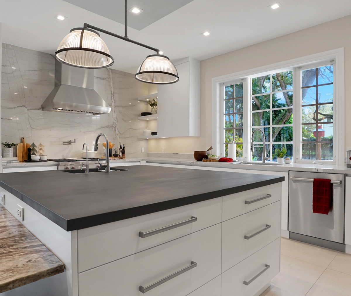 We Rocked This Range Hood Wall